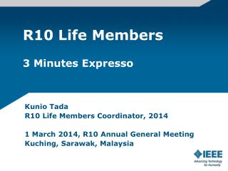 R10 Life Members 3 Minutes Expresso