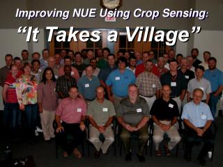 Improving NUE Using Crop Sensing :