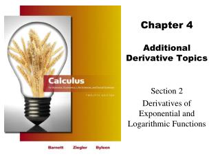 Chapter 4 Additional Derivative Topics