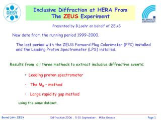 Inclusive Diffraction at HERA From The ZEUS Experiment