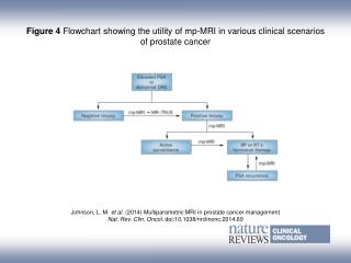 Figure 4 Flowchart showing the utility of mp‑MRI in various clinical scenarios of prostate cancer