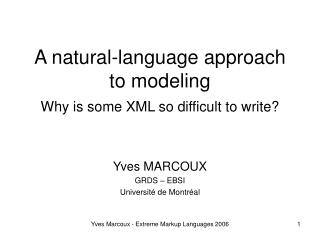 A natural-language approach to modeling