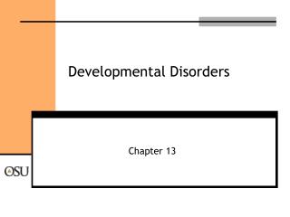 Developmental Disorders