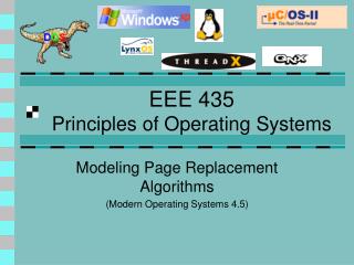 EEE 435 Principles of Operating Systems