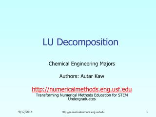 LU Decomposition