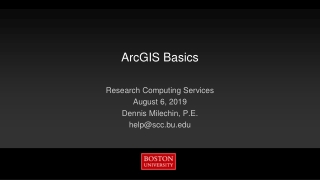 ArcGIS Basics
