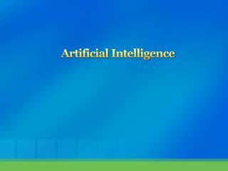 Artificial Intelligence