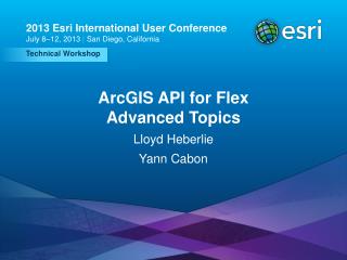 ArcGIS API for Flex Advanced Topics