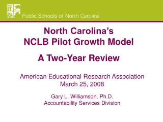 American Educational Research Association March 25, 2008 Gary L. Williamson, Ph.D.