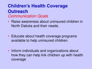 Children’s Health Coverage Outreach