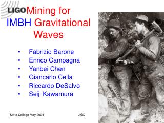 Mining for IMBH Gravitational Waves