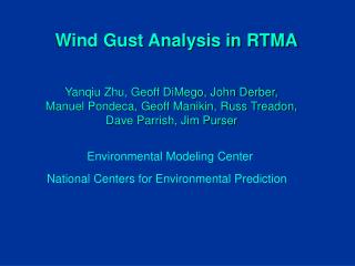 Wind Gust Analysis in RTMA