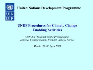 United Nations Development Programme