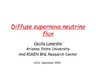 Diffuse supernova neutrino flux