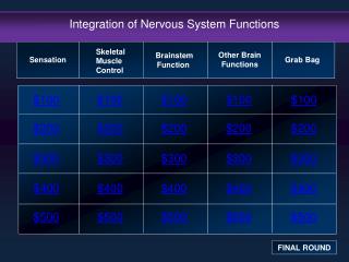 Integration of Nervous System Functions