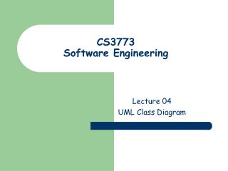 CS3773 Software Engineering