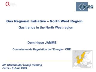 Dominique JAMME Commission de Régulation de l’Energie - CRE
