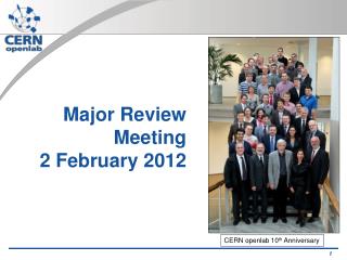 Major Review Meeting 2 February 2012