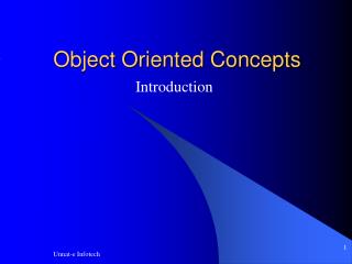 Object Oriented Concepts
