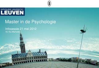 Master in de Psychologie