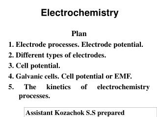 Electrochemistry