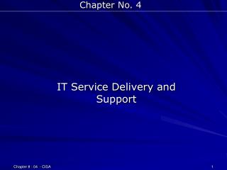 IT Service Delivery and Support