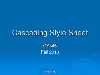 Cascading Style Sheet