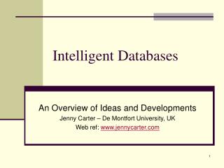 Intelligent Databases