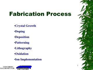 Fabrication Process