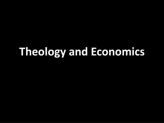 Theology and Economics