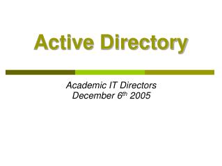 Active Directory