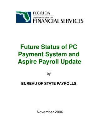 ASPIRE PAYROLL OVERVIEW
