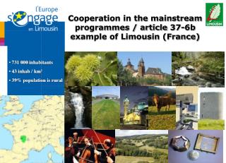 Cooperation in the mainstream programmes / article 37-6b example of Limousin (France) ‏