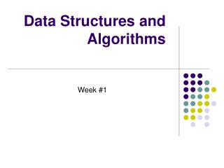 Data Structures and Algorithms