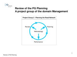 Review of the PG Planning A project group of the domain Management