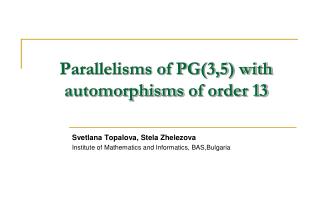 Parallelisms of PG(3,5) with automorphisms of order 13