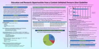 Areas needing research Patient and pressure ulcer assessment