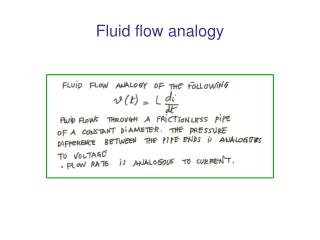 Fluid flow analogy