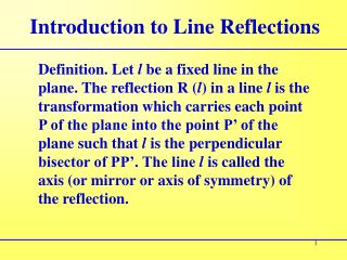 Introduction to Line Reflections