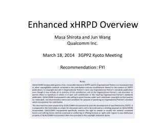 Enhanced xHRPD Overview
