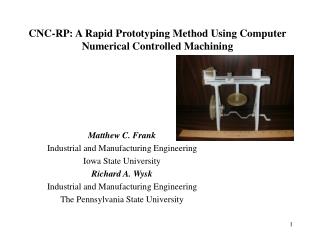 CNC-RP: A Rapid Prototyping Method Using Computer Numerical Controlled Machining