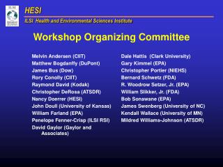 Workshop Organizing Committee