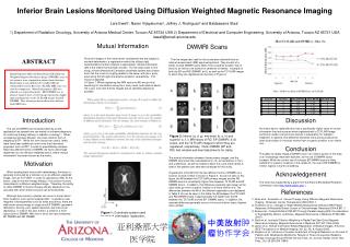 Inferior Brain Lesions Monitored Using Diffusion Weighted Magnetic Resonance Imaging