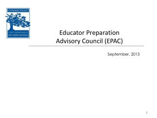 Educator Preparation Advisory Council (EPAC)