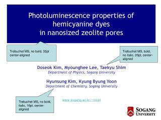 Photoluminescence properties of hemicyanine dyes in nanosized zeolite pores