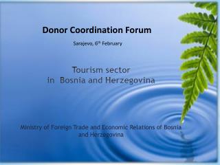 Tourism sector in Bosnia and Herzegovina