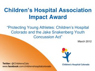 Children’s Hospital Association Impact Award