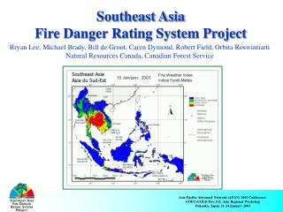 Southeast Asia Fire Danger Rating System Project