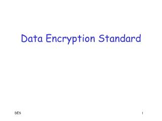 Data Encryption Standard