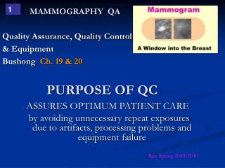 MAMMOGRAPHY QA